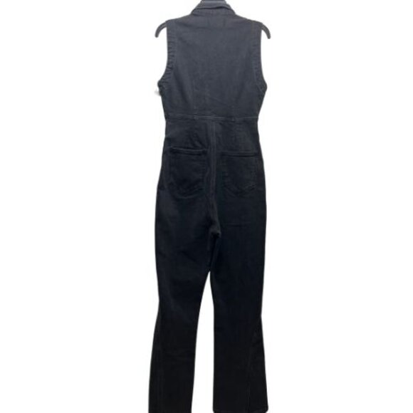 Free People We The Free CRVY Ring the Alarm Denim Jumpsuit Black Size M NEW - Picture 3 of 13